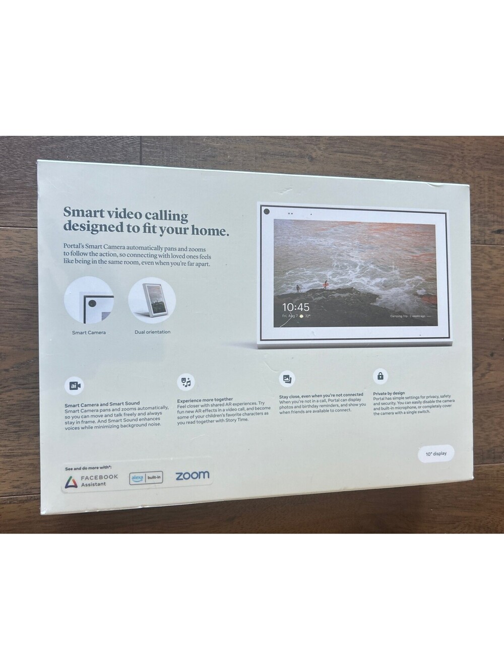 New Sealed Facebook Portal 2021 10โ Alexa Built In -Dual Orientation -Video Call - Picture 2 of 9